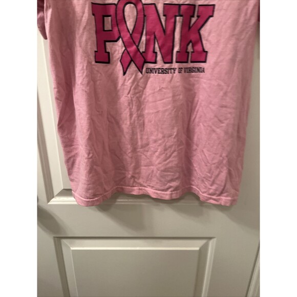 Anvil Men's T-Shirt HOOS THINK PINK UNIVERSITY OF VIRGINIA Pink Size M - Picture 9 of 13
